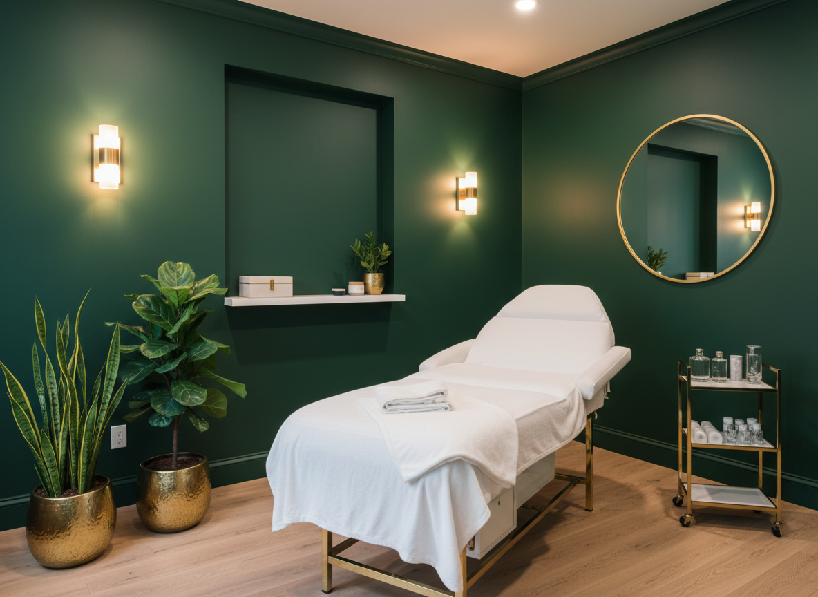 State-of-the-art laser device in a cosmetic skin and laser clinic